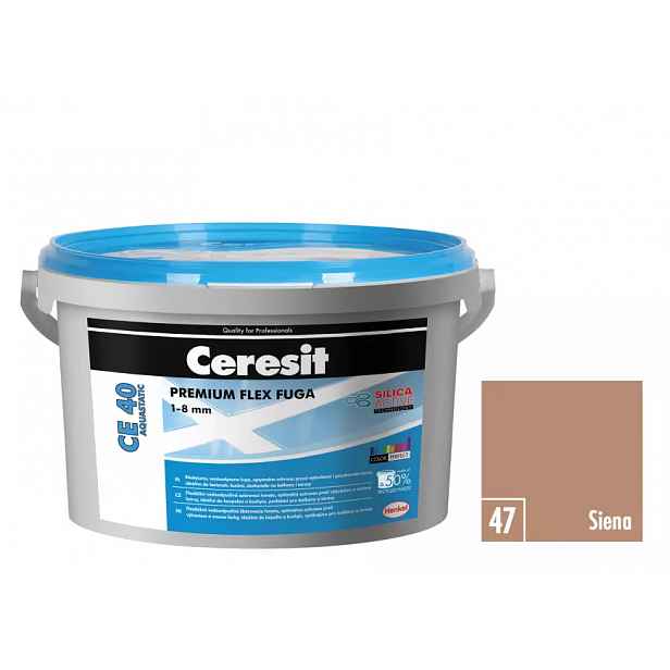 Spárovací hmota Ceresit CE 40 Aquastatic 2 kg siena