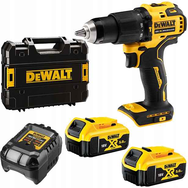 Akumulátorový aku šroubovák 18V 65Nm 2-rychlostní 2x5Ah DeWALT DCD709P2T