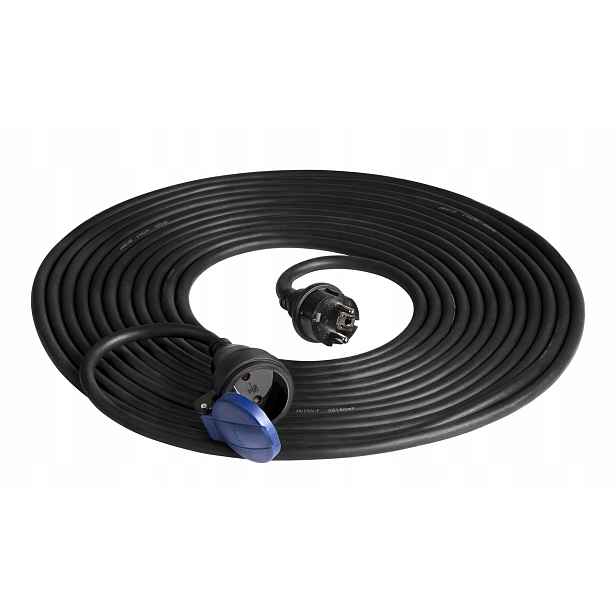 Prodlužovací Kabel Orno 10 m 1 ks zásuvek, černý