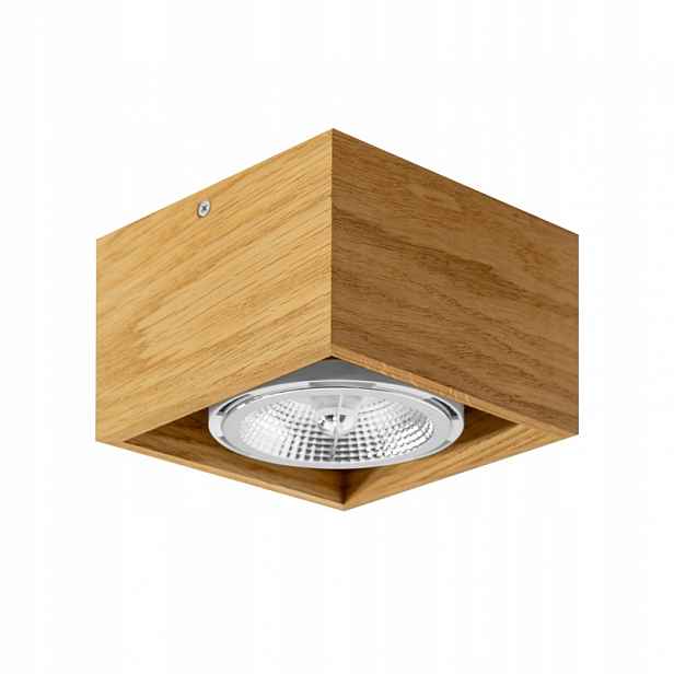 Spotové svítidlo 15x15 cm Dubové GU10 Led Nástěnné Stropní Svítidlo Halogenové