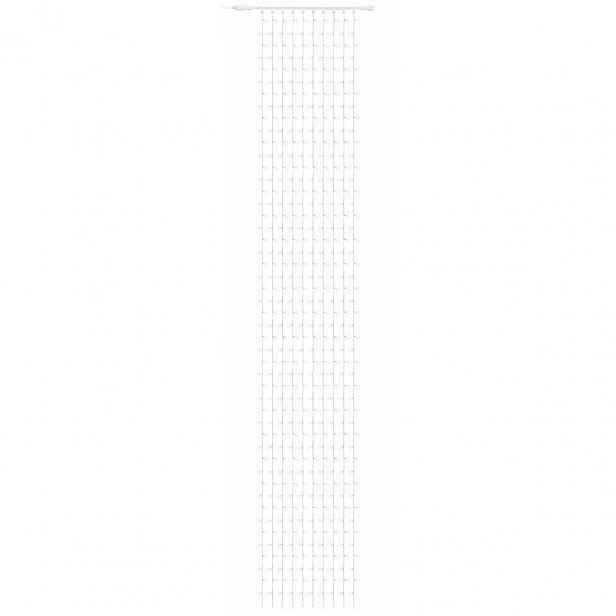 Easy Fix LED světelný závěs venkovní, 100 × 700 cm, ledově bílá, 600 diod, bílý kabel, IP67, prodlužovací
