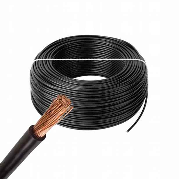 Kabel Lgy 1 černý, jednoduché lanko Elpar (balení 100 m)