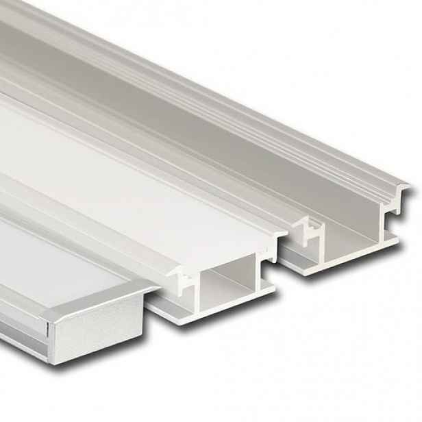 Lišta pro led pásku McLED stříbrná mat, hliník, délka 200 cm, výška hrany 10 mm, ML-761.011.07.S2