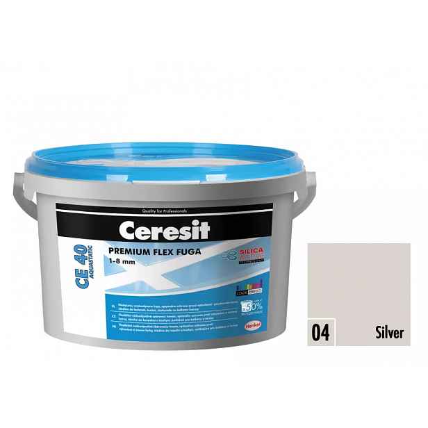 Spárovací hmota Ceresit CE 40 Aquastatic 2 kg silver