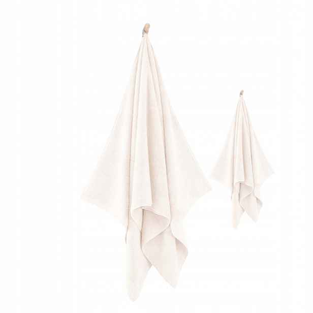 Zwoltex Kiwi 2 sada ručníků osuška ecru 50x100 70x140