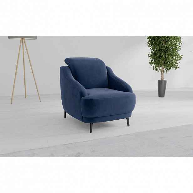 Sit & More KŘESLO, textil, modrá