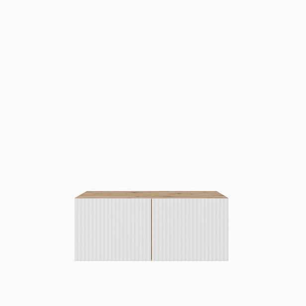MASSENO ZÁVĚSNÝ TV STOLEK VAREN, 100/41/40 cm, dub Artisan