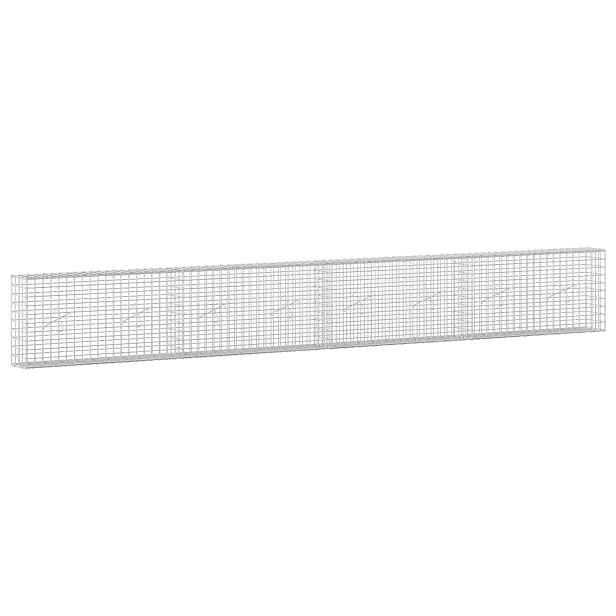 vidaXL Gabion s drátem 5 mm a síťkou 5x5 cm 400x20x50 cm
