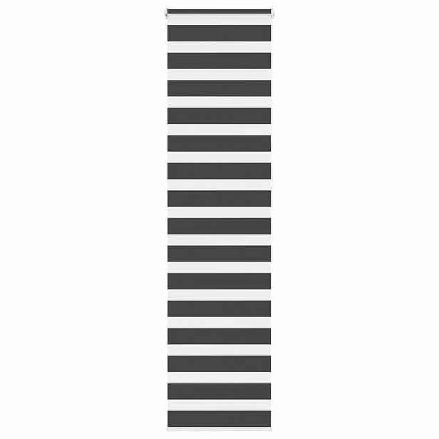 vidaXL Zebra roleta černá 55x230 cm šířka látky 50,9 cm polyester