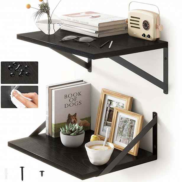 Závěsná Nástěnná Police Loft Koupelnová Police Rustikální Deska 2KS 40X 30CM