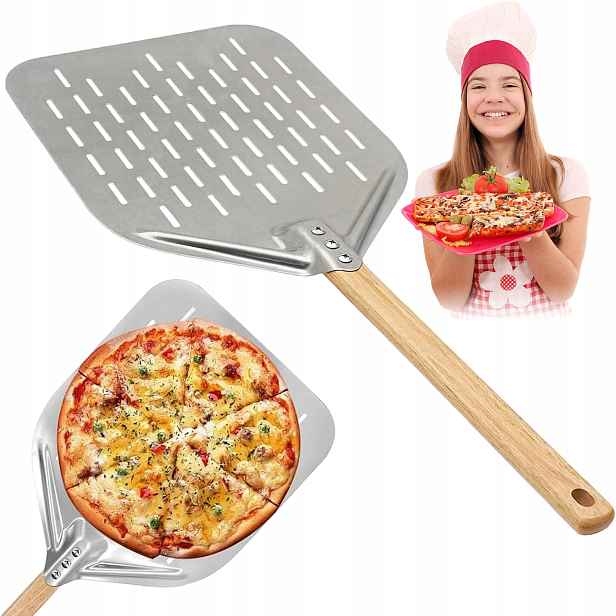 Profesionální Lopata Na Pizzu 12" Chleba S Otvory 30X40 CM