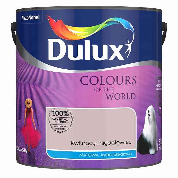 Dulux Barvy světa barva na stěnu Kvetoucí Mandloň mat 2,5L