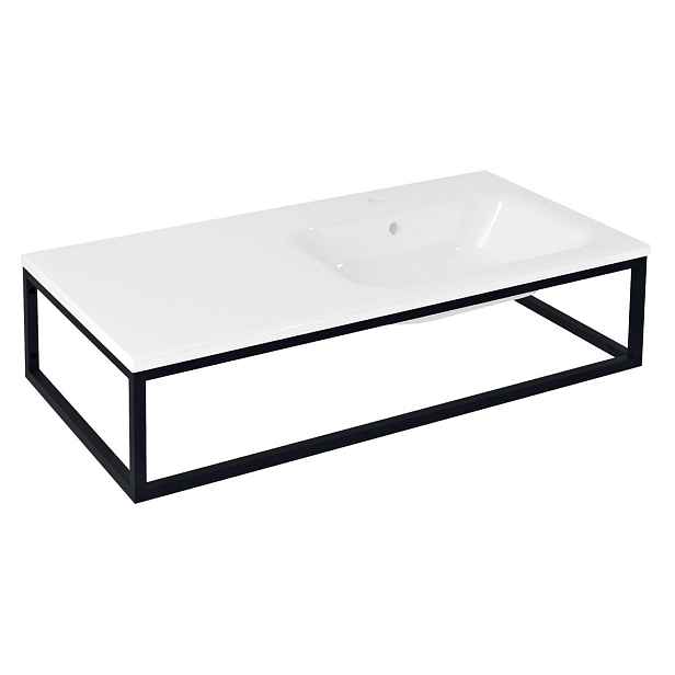 Sapho SKA konzole pod umyvadlo/desku 100x22x51cm, černá mat
