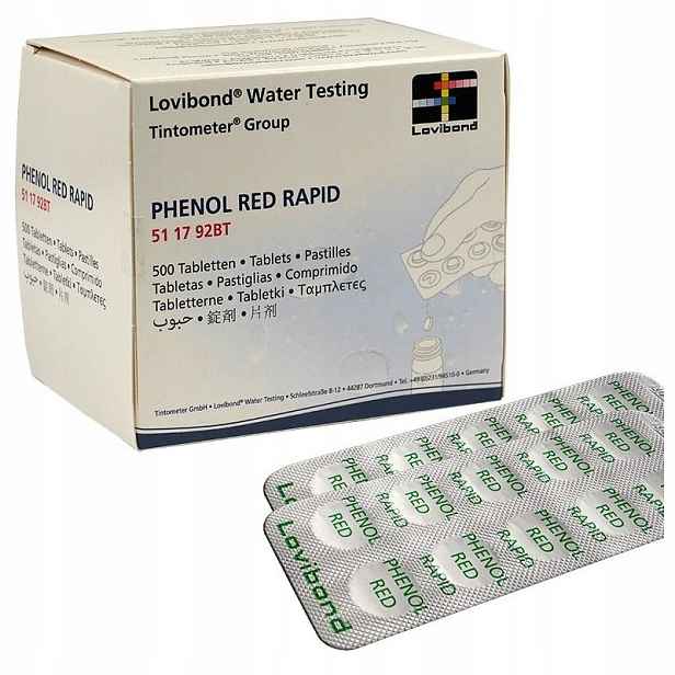Tablety do ručního testeru Phenol Red Rapid