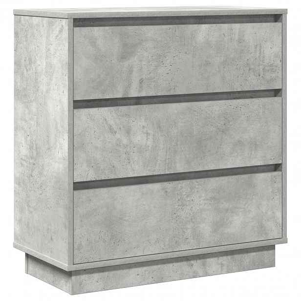 vidaXL Noční skříňka Betonově šedá 71 x 34,5 x 75 cm Kompozitní dřevo