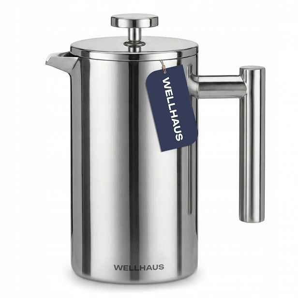 Kávovar Na Čaj French Press S Pístovou Konvicí Wellhaus 1 L