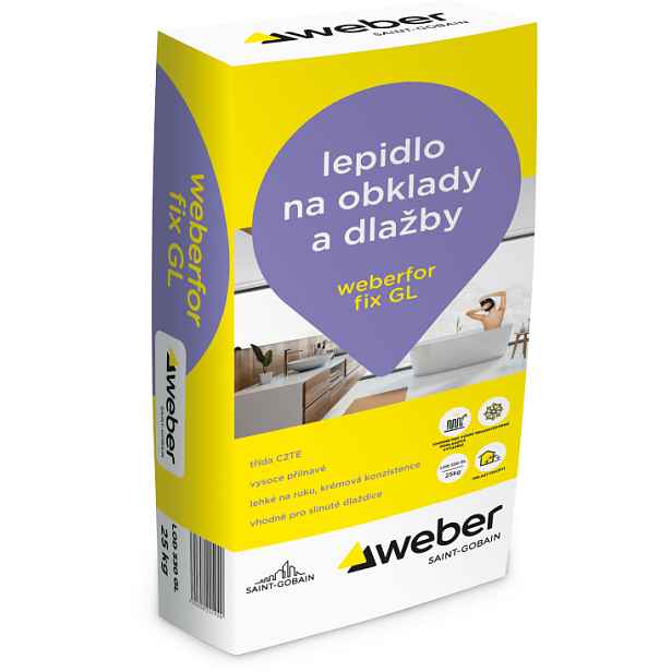 Lepidlo na obklady C2TE weberfor fix GL