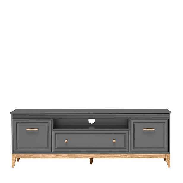 MASSENO TV STOLEK SUOLO, 179/61,5/40,5 cm, šedý