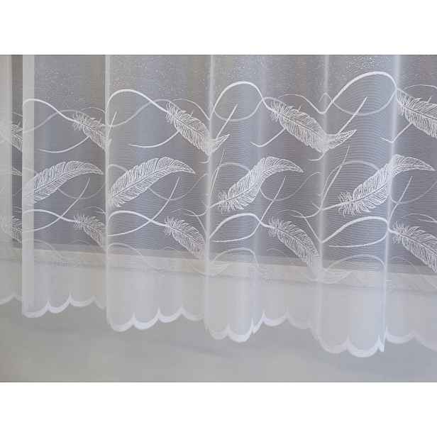 Mg Záclona žakár Pírka 35808 Bílá 200x250 cm hotová s páskou M