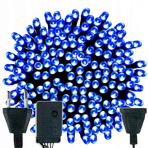 Mocné Vánoční Osvětlení Na Stromeček 500LED Vánoční Venkovní Vnitřní Modré