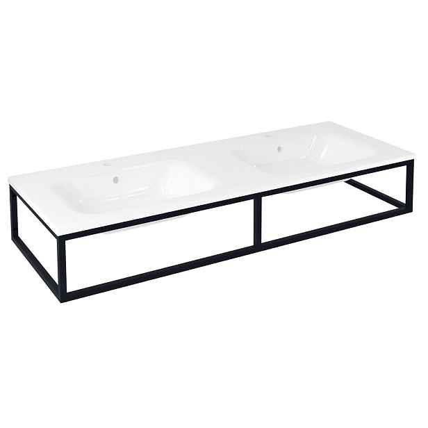 Sapho SKA konzole pod umyvadlo/desku 140x22x51cm, černá mat