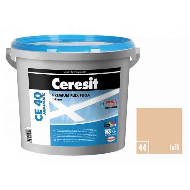 Spárovací hmota Ceresit CE 40 Aquastatic 5 kg toffi