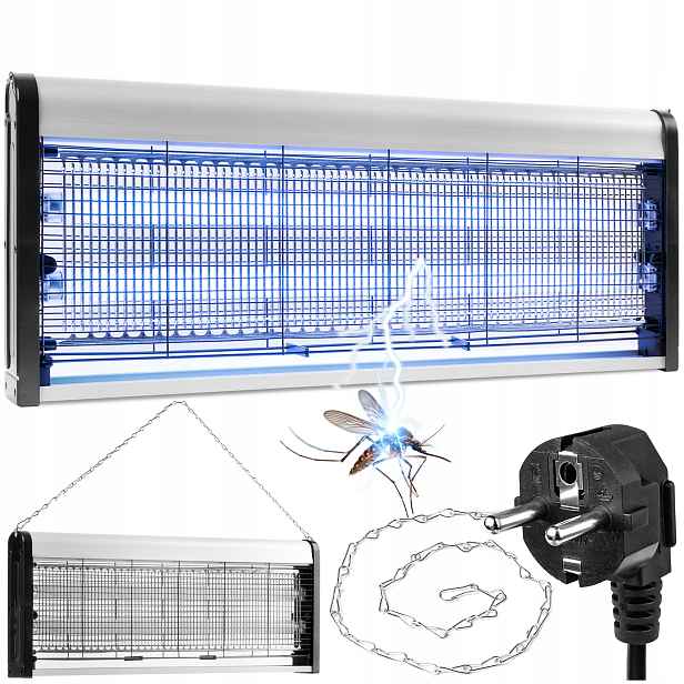 Uv Insekticidní Lampa Past Na Mouchy Komáři Vosy Můry Hmyz Led Silná 150 m2