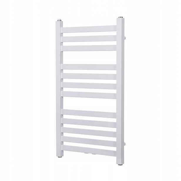 Vodní koupelnový radiátor Vinolli Vario Žebřík 750 x 430 mm 272 W Bílý