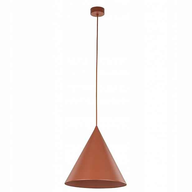 Závěsná stropní lampa červená 1xE27 15W Regulace Cono 32 cm Tk Lighting