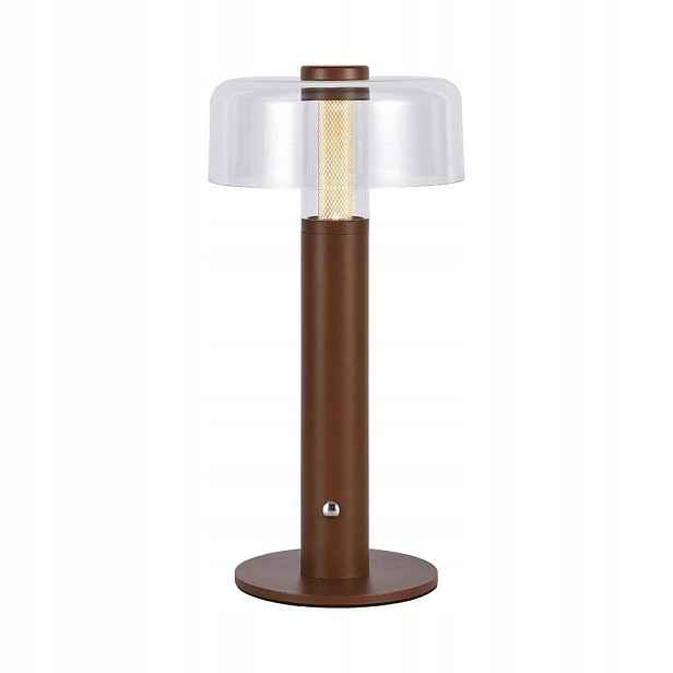 Stolní Led lampa Usb s akumulátorem 1W 100lm hnědá V-tac