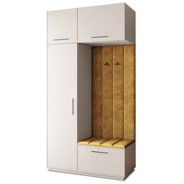 MASSENO MODERNÍ PŘEDSÍŇOVÁ SESTAVA REMA, 120/240/60 cm, kašmírová