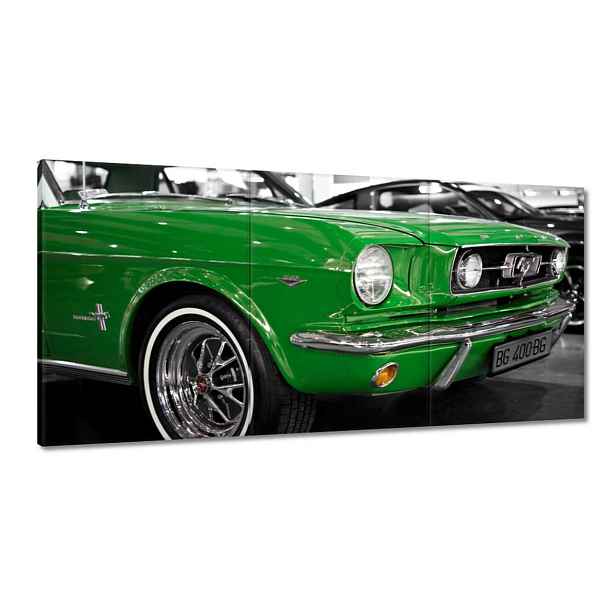 Obrazy 120x60 Zelený Ford Mustang