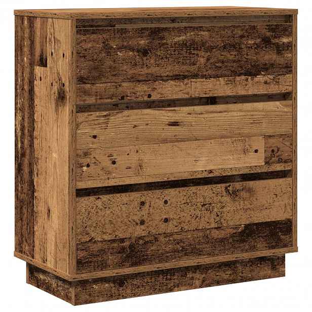 vidaXL Noční skříňka Staré dřevo 71 x 34,5 x 75 cm Kompozitní dřevo