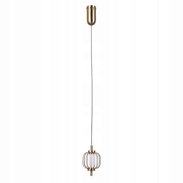 Italux Závěsná lampa Pedro Zlatá Led 4W Moderní Minimalistická