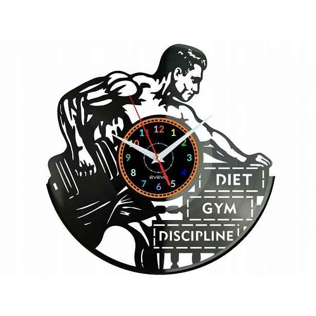 Diet Gym Disciplin Nápad na Dárek Nástěnná Dekorace z vinylové desky