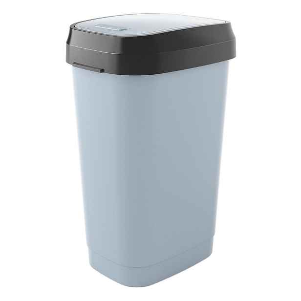 KIS Odpadkový koš Dual Swing Bin L šedý, 50 L