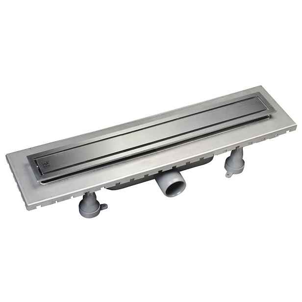 Sapho ESSEFLOW 32 nerezový sprchový kanálek s roštem; 320x66x80 mm (otočením roštu lze vložit dlažbu)