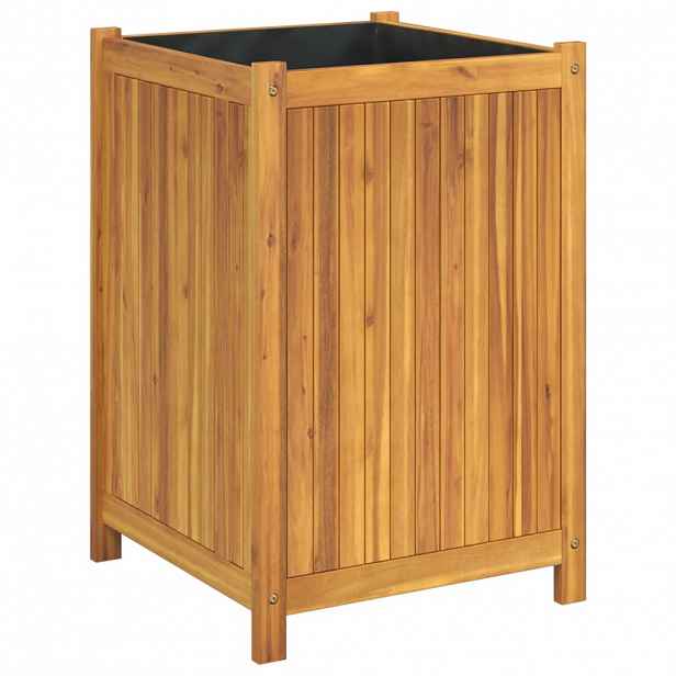 vidaXL Zahradní truhlík s vložkou 50x50x75 cm masivní akáciové dřevo