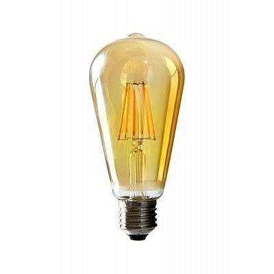 Žárovka LED E27 4W ST64, FILAMENT AMBER