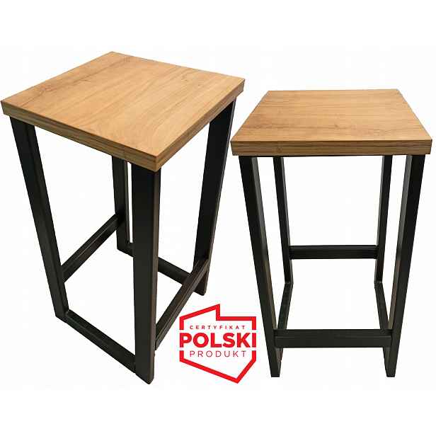 Barová Židle Kovová Barová Stolička Loft 60 cm Polská Výroba