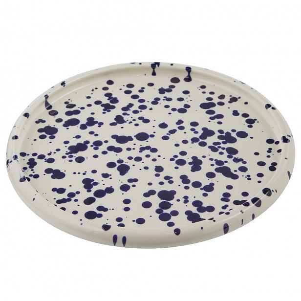 Butlers BOOGY SPLASH Snídaňový talíř 21 cm - tm. modrá