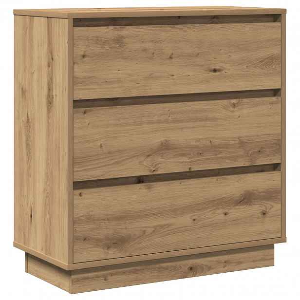 vidaXL Noční skříňka Artisanový dub 71 x 34,5 x 75 cm Kompozitní dřevo