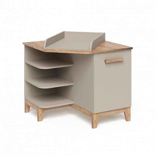 VitaliSpa PŘEBALOVACÍ PULT Malia Kašmír/Řemeselné 85 x 85.2 cm s dveřmi