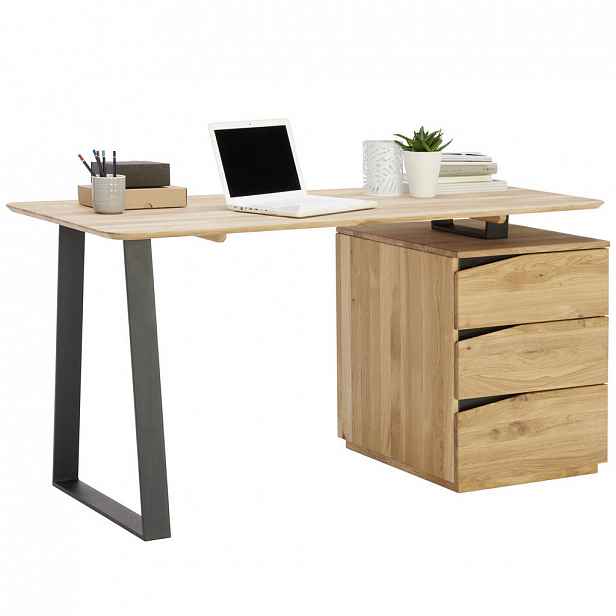 Designový psací stůl, dekor divoký dub