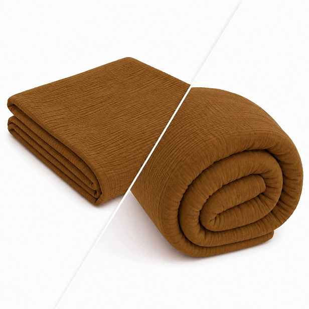 Přikrývka Pled Mušelínová deka 3v1 160x200 Premium Povlak výplň