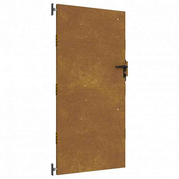vidaXL Zahradní brána 85 x 200 cm Práškově lakovaná ocel Zamykatelné