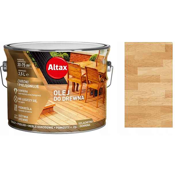 Altax Olej Na Dřevo Pro Terasy 2,5 L Bezbarvý