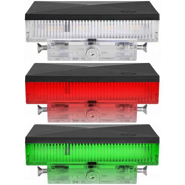 Semafor Led na Sloupek 100x100 80x80 signalizátor červená/zelená pro bránu