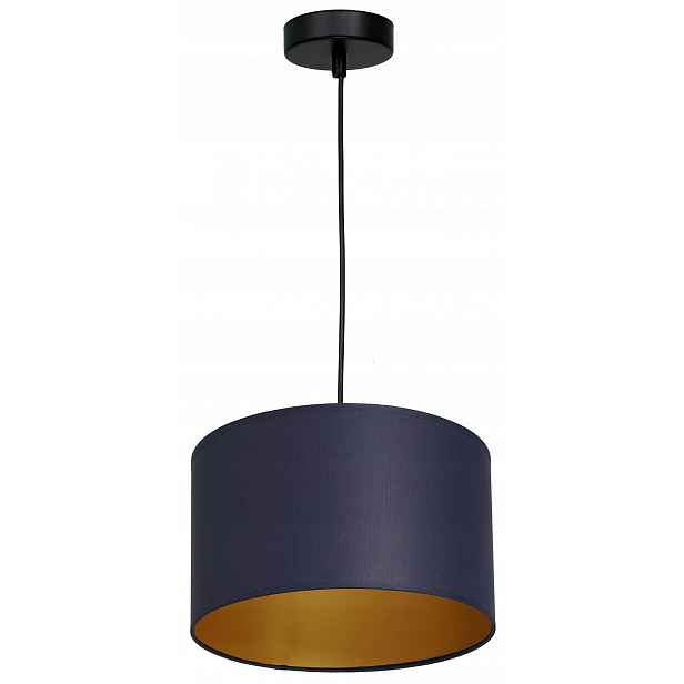 Závěsná stropní lampa Arden modrá zlatá 1xE27 25 cm moderní obývací pokoj