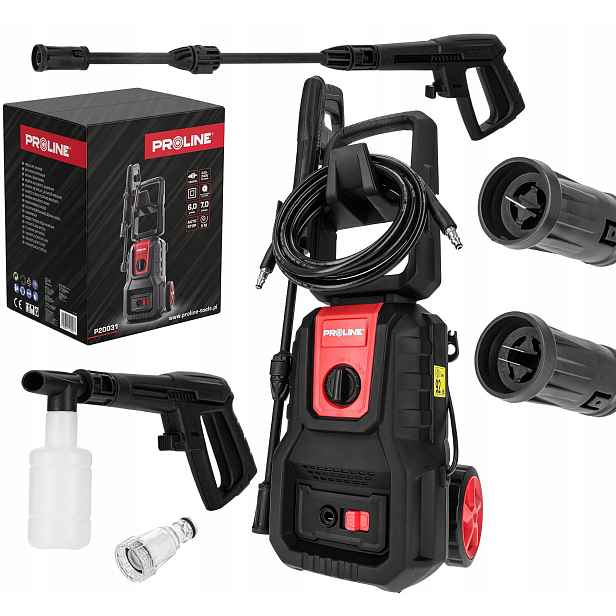 Tlaková Myčka Proline 1600 W 130 Bar pro zahradu auta a hliníkové čerpadlo